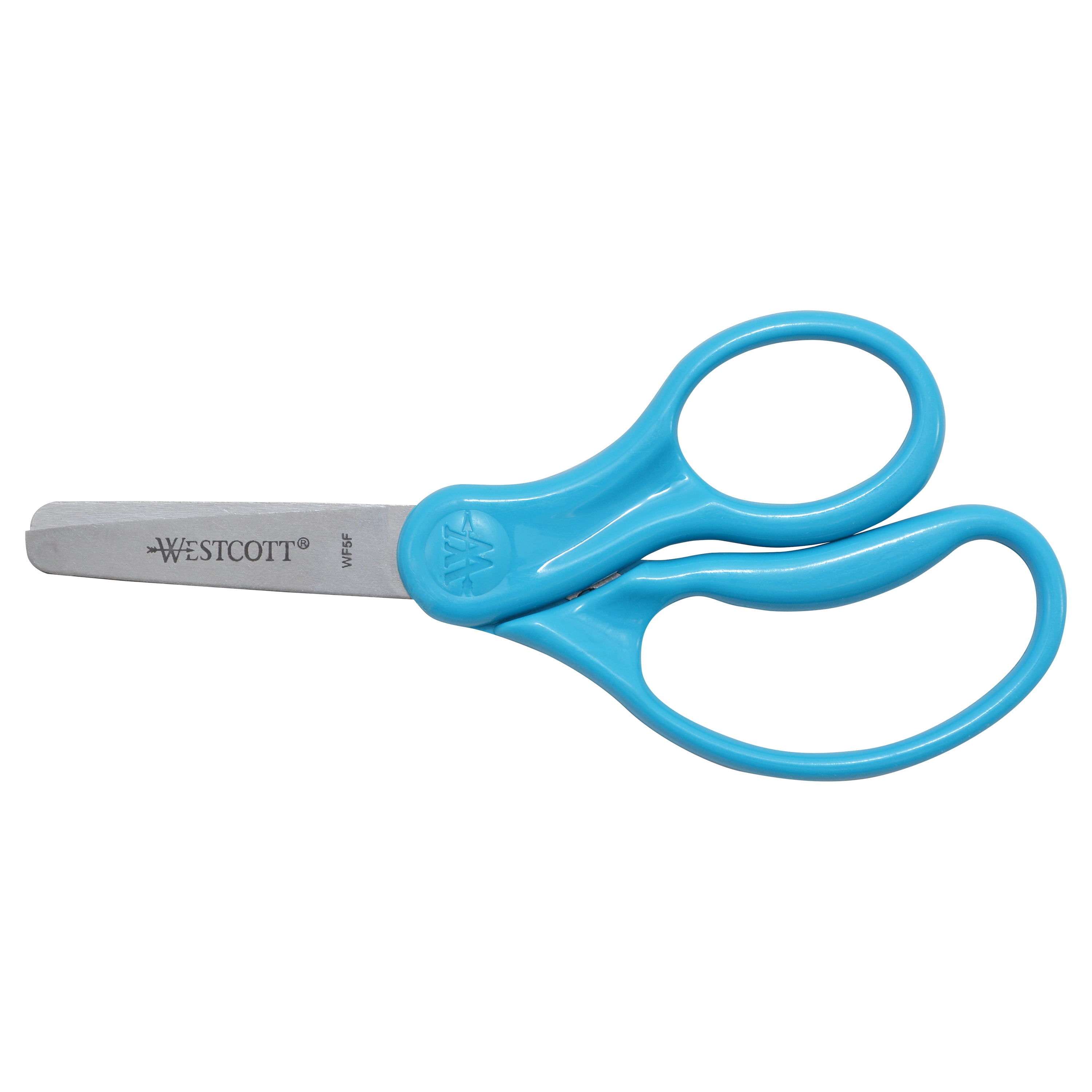  Westcott 13168 Right- and Left-Handed Scissors, Kids' Scissors,  Ages 4-8, 5-Inch Blunt Tip, Assorted, 2 Pack : Students Round Edge Scissors  : Toys & Games