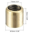 thumbnail image 1 of Copper Oil Cup Straight-Through Pressure Injection Oil Cup Grease Nipple Oil Cup 10X10Mm, 1 of 10