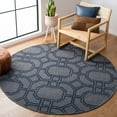 thumbnail image 2 of SAFAVIEH Dhurrie Sebastian Geometric Wool Runner Rug, Grey/Dark Blue, 2'6" x 8', 2 of 10