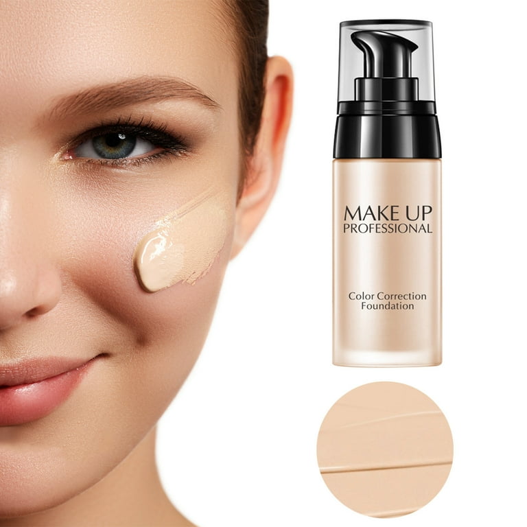 Zhaghmin White Concealer for Under Eyes New Liquid Foundation Natural and Lasting Concealer Foundation Super Blendable Foundation Medium Coverage