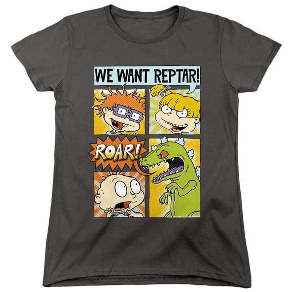 Rugrats We Want Reptar! Comic Women's T Shirt