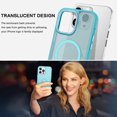 thumbnail image 3 of Funda de teléfono BENTOBEN para iPhone 14 Pro Max Magnetic Teal Blue, 3 of 9