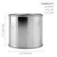 thumbnail image 6 of Cornucopia Brands Metal Paint Cans w/ Lids (1/4 Pint Size, 6-Pack), Tiny Empty Unlined Quarter Pint Paint Pails; 1/2 Cup Capacity, 6 of 10