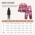 thumbnail image 4 of Balery Pink Glitter Heart Candy Pattern Pajama Sets for Women Long Sleeve 2 Piece Sleepwear Loungewear Sets Soft PJ's with Pockets Long Sleeve Comfy Pj Sets-, 4 of 7
