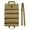 khaki, variant on Tool Roll Bag Canvas Tool Bag Roll Up Pouch Small Tool Bag with 5 Zipper Pockets Wear-Resistant Tool Carry Bag Tool