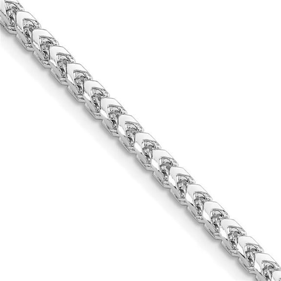 Primal Gold 14 Karat White Gold 3mm Franco Chain Necklace