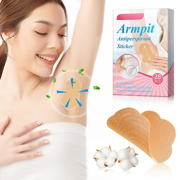 Thin Summer Armpit Sweat Pads Portable Breathable Perspirant & Sweat Absorbent Comfort for Women Men 28 Count