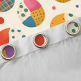 thumbnail image 4 of Manfei Cartoon Dinosaur Egg Black Out Curtains,Multicolor Geometric Dots Curtains Pack of 2 (42x63 Each),Modern Colorful Aesthetic Bedroom Curtains For Girl Boy,Luxury Bedroom Decor, 4 of 6