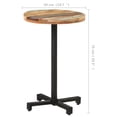 thumbnail image 4 of vidaXL Bistro Table Round Ø50x75 cm Solid Reclaimed Wood, 4 of 4