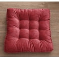 thumbnail image 2 of Meditation Floor Pillow,Square Large Pillows Seating for Adults,Tufted Corduroy Thick Floor Cushion for Living Room Tatami Chair Rose-red, 2 of 2
