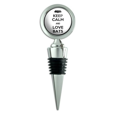 

Keep Calm And Love Bats Halloween Wine Bottle Stopper