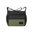 thumbnail image 2 of Bandolera de hombre, bolsa impermeable de nylon para el pecho con correa ajustable y puerto para auriculares para viajes, senderismo y deportes al aire libre, 2 of 6