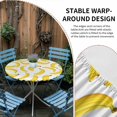 thumbnail image 2 of Yellow Banana Round Tablecloth for 45-54 Inch Tables, Fitted Table Cover with Elastic Edge, Summer Tropical Fruits Watercolor Waterproof Outdoor Table Cloth Protector for Patio Garden Dinner Picnic, 2 of 9