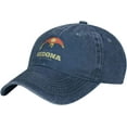 thumbnail image 1 of Unisex Cowboy Baseball Cap Sedona Arizona Sunset Adjustable Trucker Cap Baseball Cap, 1 of 9