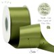 thumbnail image 2 of Cinta decorativa DINDOSAL, color verde musgo, satén, rollo de 5 cm y 23 m, 2 of 6