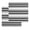 Navy Grey, variant on Black Gray Striped Kitchen Dish Towels for Drying Dishes Set of 2, Contemporary Minimalist Lines Art Waffle Weave Microfiber Hand Tea Bathroom Towels Quick Dry & Absorbent Towel 12x12