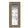 thumbnail image 2 of ArtToFrames 4" x 12" Aged White Gold Picture Frame, 4x12 inch Silver Wood Poster Frame (WOM-2036), 2 Pack, 2 of 6
