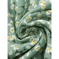 thumbnail image 5 of DARING DIVA Floral Ruffle Neck Smocked Waist Dress XS Light Green, 5 of 5