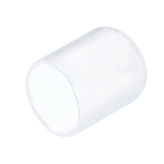 20Pcs Rubber End Caps 19mm(3/4") ID Vinyl Round Tube Bolt Cap Cover Screw Thread Protector Clear