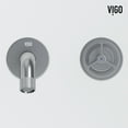 thumbnail image 6 of Vigo Vg05007 Cass 1.2 GPM Wall Mounted Widespread Bathroom Faucet, 6 of 12