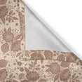 thumbnail image 6 of Ambesonne Floral Valance & Curtain, Oriental Blooming Peonies, 55"x45", Umber and Champagne, 6 of 7