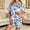 Light Blue, variant on Summer Sales Womens Pajama Sets Satin Fall Pumpkin Print Short Sleeve Button Loungewear Halloween Pajama Sets for Women 2 Piece