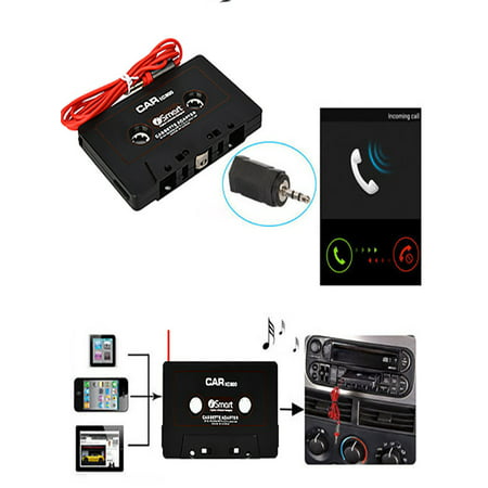 Car Automobile IC800 Cassette Casette Tape 3.5mm AUX Audio Adapter For