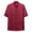 Red, variant on Martial Arts Suit,Kung Fu Uniforms Tops with Stand-up Collar Tai Chi Uniforms Kung Fu Clothing Men's Short Sleeves Uniforms