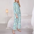 thumbnail image 3 of Fotbe Butterflies Pattern Long Sleeve Pajama Set for Women,Sleepwear Set,2-piece Loungewear Set,Soft PJs Comfy Nightwear with Pockets -X-Large, 3 of 7