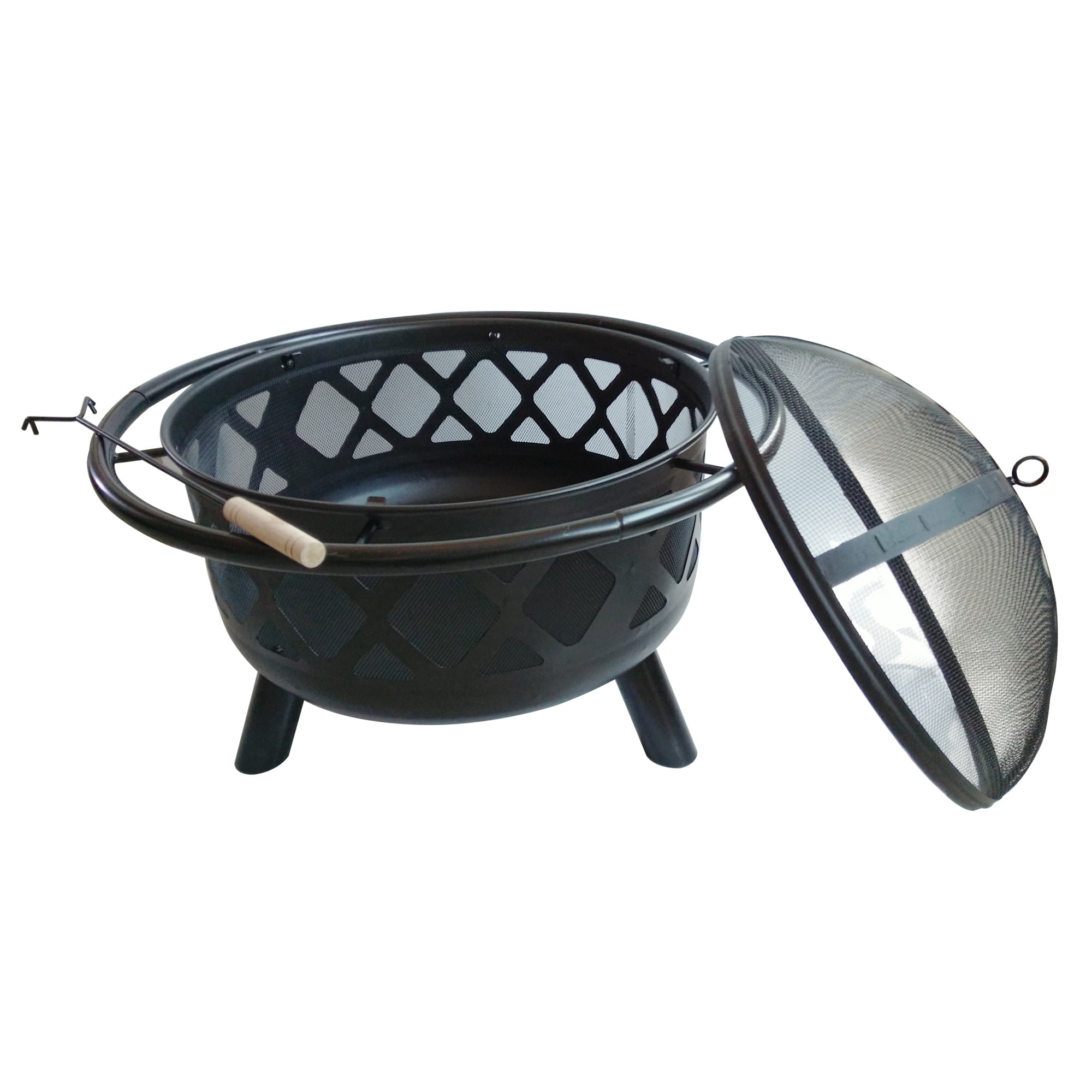 Teamson Home 30" Round Wood Burning Fire Pit