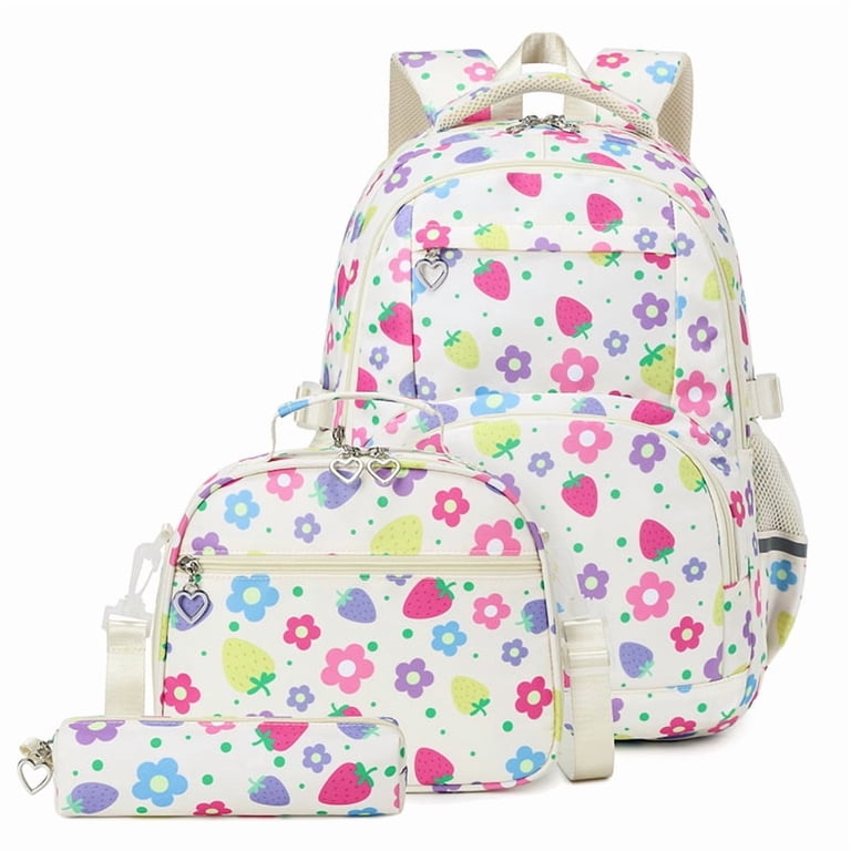 Flower Backpack for Women,Back to School Backpack with Lots of