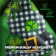 thumbnail image 5 of St. Patricks Day 3D Garden Flag Blackout Double Sided 12×18 Inch,Saint Patricks Green Lucky Shamrock Buffalo Plaid Hat Sign Small Flags Holiday Outdoor Yard Decoration, 5 of 6