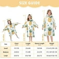 thumbnail image 4 of FORMRS Wearable Blanket Hoodie with Sleeves for Kids Cozy Flannel Sweatshirt, Pineapple, 4 of 7
