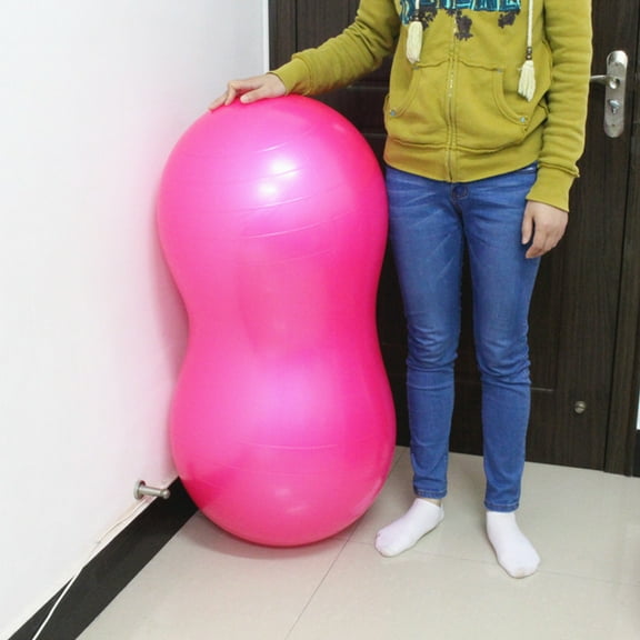 BESTYASH Anti Burst Exercise Ball Balance Ball PVC Pink for Gym Workouts 1Set