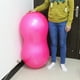 thumbnail image 2 of Pelota de equilibrio para ejercicios de fitness, con forma de cacahuete, antiexplosión, para yoga, gruesa, para ejercicios de gimnasio (rosa), 2 of 5