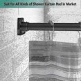 thumbnail image 3 of Adhesive Shower Curtain Rod Tension Holder,no Drilling ,2 Pack, 3 of 4
