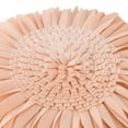 thumbnail image 5 of JWH 3D Round Handmade Velvet Sunflower Throw Pillows for Room Decoration 12inch Soft Peach, 5 of 8