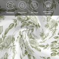 thumbnail image 5 of Sage Green Flower Cloth Napkins, Vintage Country Rose Leaf Floral Washable and Reusable Dinner Napkins Set of 4, Table Napkin for Kitchen Party Birthday Wedding Hotel Housewarming 20"x20", 5 of 8