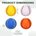 thumbnail image 2 of Uxcell Soft Sponge Foam Baseballs, PU Solid Baseballs Training Practice Ball 9" & 4 Pack & White/Yellow/Orange/Blue-Fitting for (Daily Practice/Fun Sports/Competition), 2 of 6