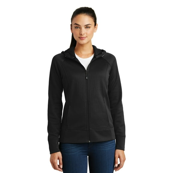 Sport-Tek Women's Rival Tech Fleece Full-Zip Hooded Jacket. LST295