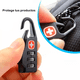 thumbnail image 4 of 12pzs Candado Con Clave  Bloosom Swiss Para Maletas Mochilas Equipaje Negro, 4 of 5