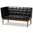 thumbnail image 3 of Kingfisher Lane Brown Finished Wood 2-Piece Dining Nook Banquette Set, 3 of 8