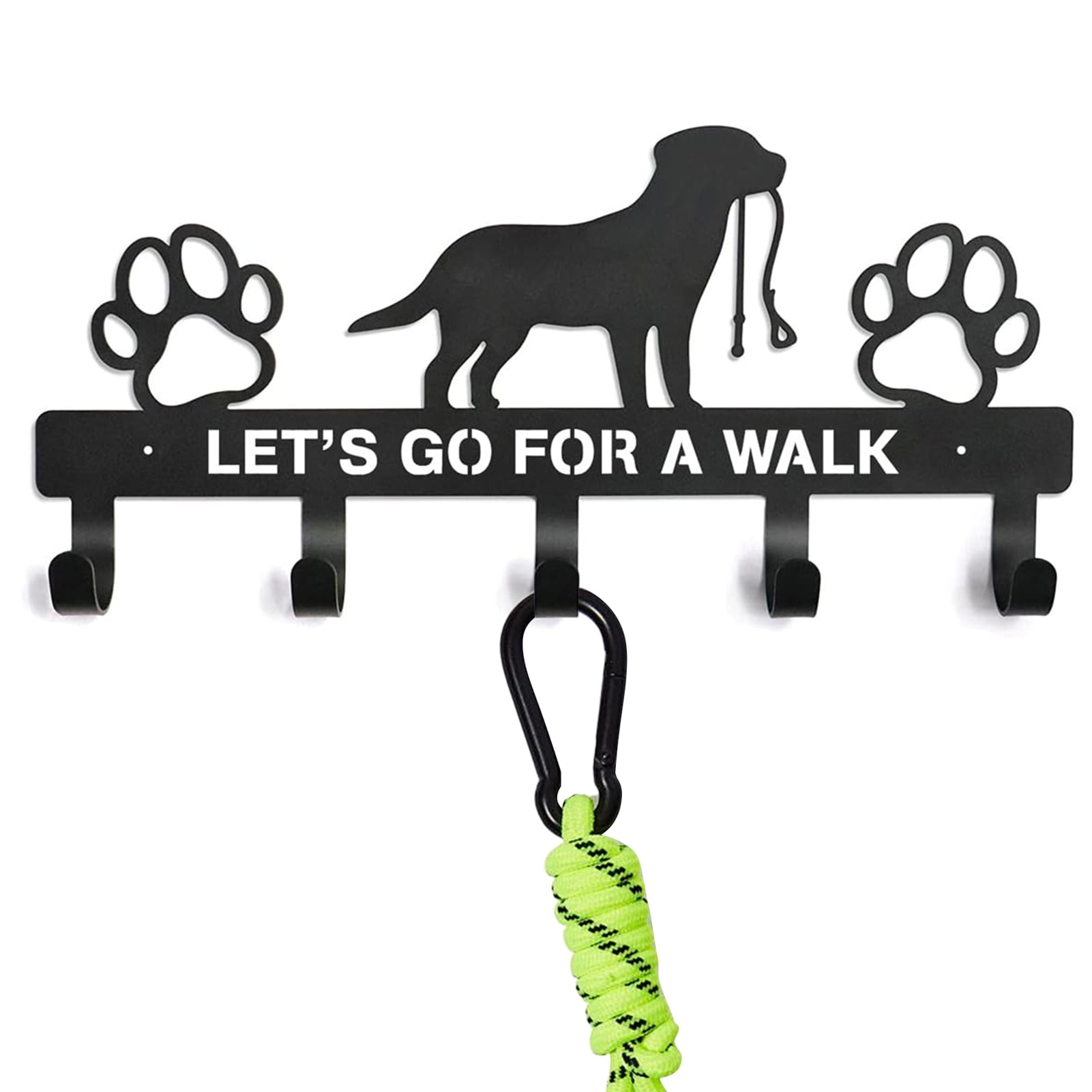 Dog Stuff Organizer, Key Hooks Wall Mounted, Dog Stuff Storage Shelf, Living Room Decor Hangings Storage Organizer for Dog Collars, Harnesses and Keys