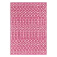 thumbnail image 2 of Unique Loom Outdoor Trellis Collection Area Rug - Tribal Trellis (7' 1" x 10' Rectangle Fuschia/Gray), 2 of 6