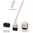 thumbnail image 4 of Uxcell father's day gift 16.5" Length 4" Width Bristle with Long Wood Handle Black Bent Radiator Paint Brush, 4 of 5