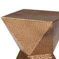 thumbnail image 3 of Mesa Baxton Studio Pacey con detalles metálicos geométricos de 30 x 30 x 42 cm, 3 of 8