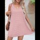 thumbnail image 4 of Vestido Informal de Verano para Mujer, con Lunares, Cuello en V, Sin Mangas y Bolsillos, Rosa , Talla L, 4 of 8