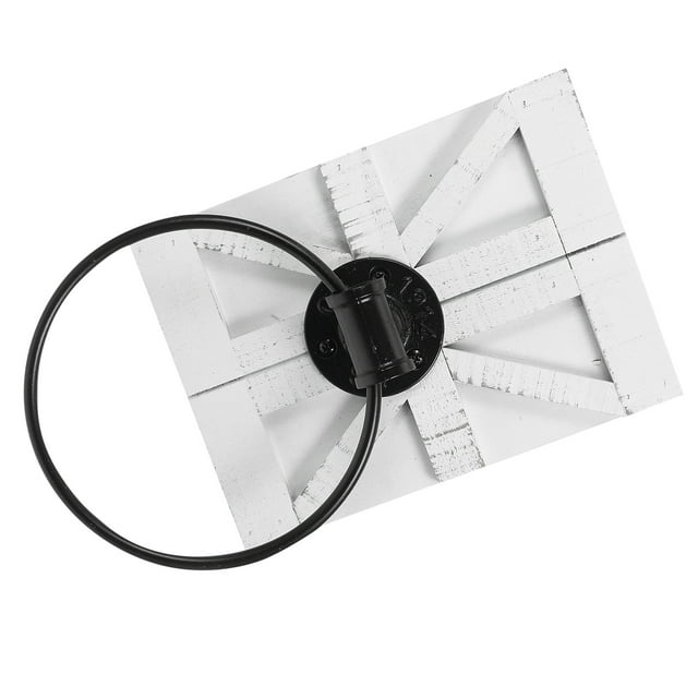 OULII Elegant Rustic Towel Ring Wall Mounted Holder in White for Bathroom and Kitchen Space Saving Design