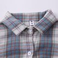 thumbnail image 5 of Plaid Shirts for Women, Yigetop Spring and Autumn Women's Checkered Shirt New Retro Style Loose Long Sleeved Shirt Coat Womens Work Tops Sky Blue M, 5 of 9