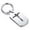 Silver, variant on Stainless Steel Religious Cross Crucifix Dog Tag Keychain Circle Ring